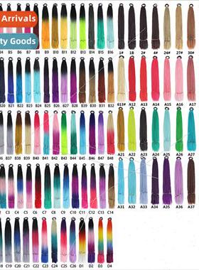 20 Inch Colorful Three Strand Braid Whe Hair Extensions Croc