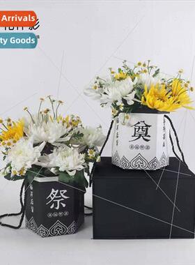 Offering new hexagonal folding flower bucket waterproof fres