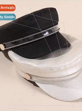 Spring Autumn warm fashion rhinestone beret spring Korean so