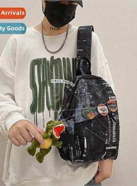 ins campus lightweight simple to newspaper graffi badge men