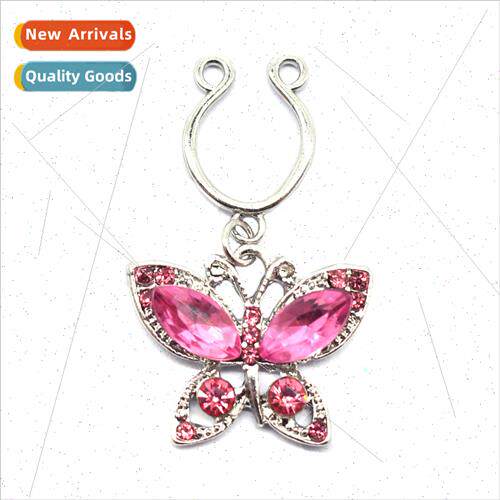 Europe Butterfly pple Clip pple Ring Butterfly Glter Glass R