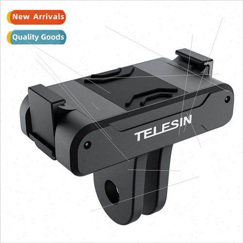 适用DJI action4/3 magnetic base adapter magnetic two-jaw ada