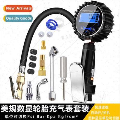 Tire digal display inflation gauge tire pressure gauge press