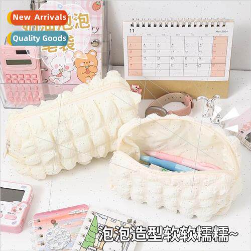 ttle red book cream puff pen bag students large capacy niche
