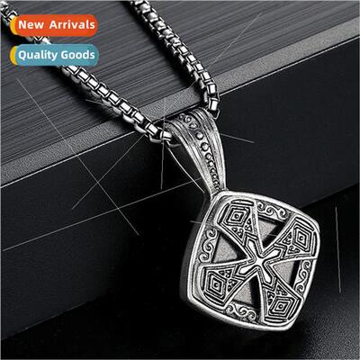 Europe men hip hop necklace cross pendant punk jewelry ins s