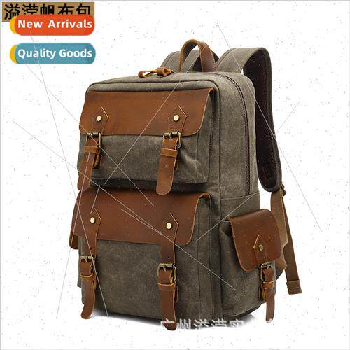 Backpack Student Schoolbag Vintage Shoulder Travel Bag Outdo