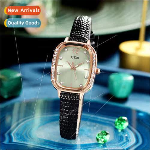 New girls high-color value diamond-set oval compact fashion