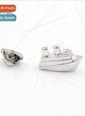 Men creative ship brooch  cufflinks brooch assorted environm