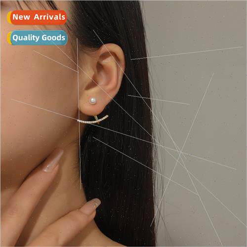 mple smile pearl earrings a two wear detachable back hanging
