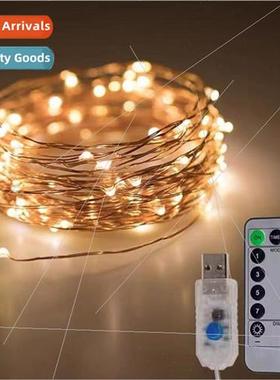 USB remote control copper wire light string eight function L