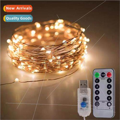 USB remote control copper wire light string eight function L