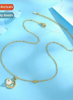 New Chinese Zodiac Rat Necklace Female Pendant Lockbone Chai