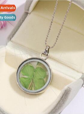 Europe new round classic four-leaf lucky grass dried flowers