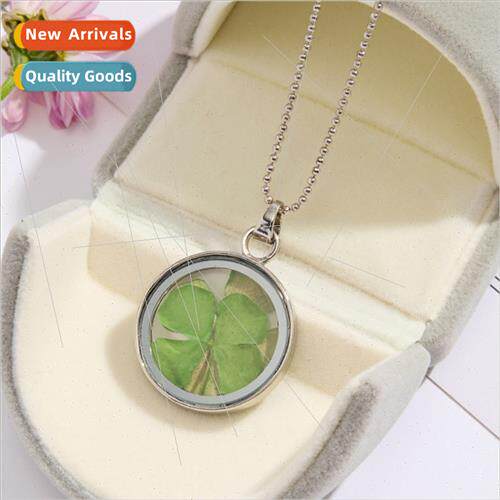 Europe new round classic four-leaf lucky grass dried flowers