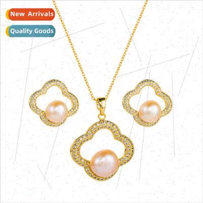 s925 silver pin Korean fashion freshwater pearl earrings nec