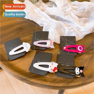 Super cute acetate cartoon modeling side clips versatile bro