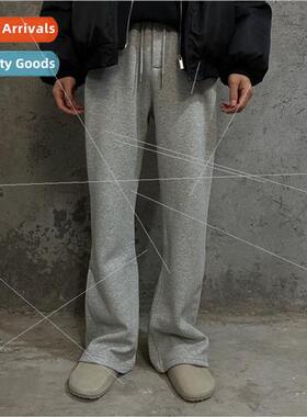 INall cut curved knife padded men sweat pants 450g heavy wei