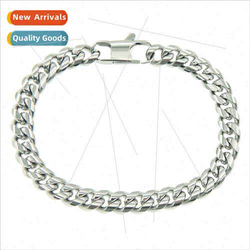 Ins wind personalized hip-hop tanium steel bracelet retro le