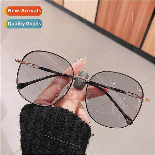 Retro metal frame hip-hop sunglasses men 2021 set beat round