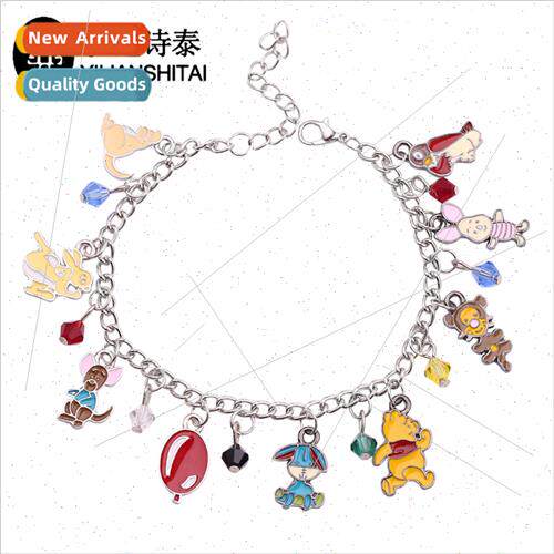 Anime  accessories Winnie Pooh bracelet alloy oil drop small