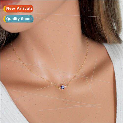 Europe fashion hipster necklace necklace simple Turkish blue