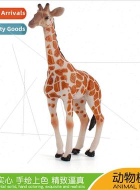 Static solid wild African animal giraffe model simulation ho
