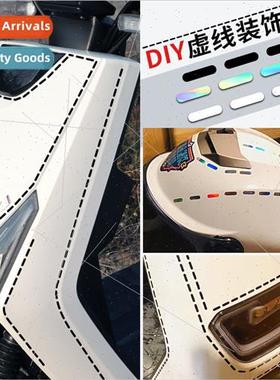 Dashed line car stickers DIY lines decorative reflective sti