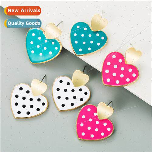 Europe fashion simple multi-layer alloy oil drop wave point