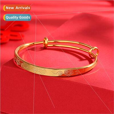 New Circle Cupid Love Arrow Bracelet Women Feather Push-Pull