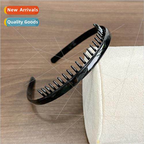 Korean black hair bands colorful teeth 8MM comb teeth headba