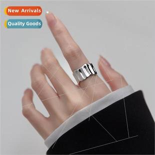 Koreafashion wild ins cold wind niche opening geometric ring