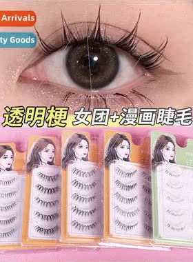 One piece five pairs false eyelashes transparent soft fine s