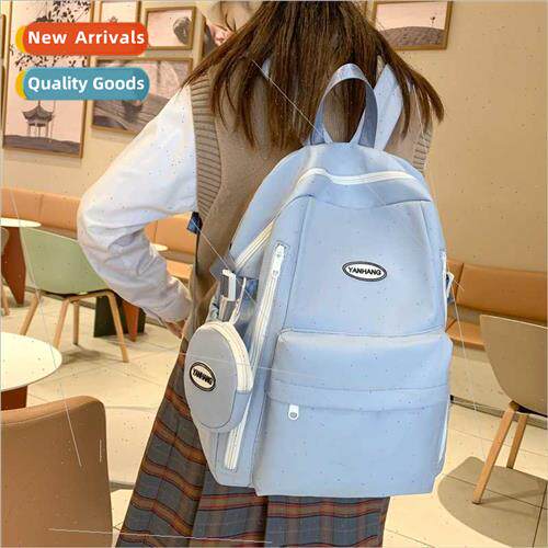 Japan ins simple shoulder bag female schoolbag male new back