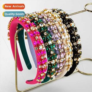 rhinestone hair bands Europe simple retro fashion you French