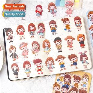 handbook ins cute PET cartoon pack girl wat sticker