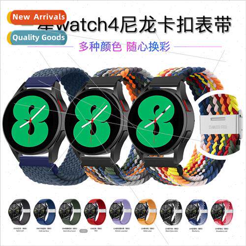 适用Samsung Galaxy Watch 4 Watch Strap Stretch Nylon Woven J