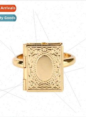 New Jewelry Book Photo Box Ring Magic Book Openable Adjustab