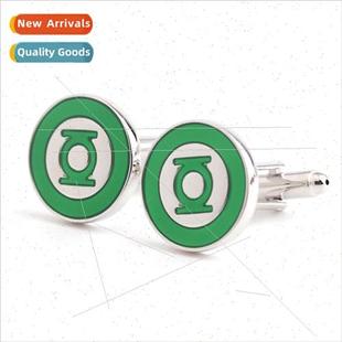 cufflinks modeling Cufflinks men shirt Green French Lantern