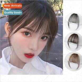 piece bang woven invisible hair real wig bangs air hand Full