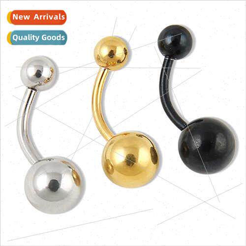 Network basic three-color navel ring navel nail navel buckle