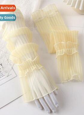 Summer Ice Sleeve Female Sun Sleeve Set Lace Spice Girl Arm