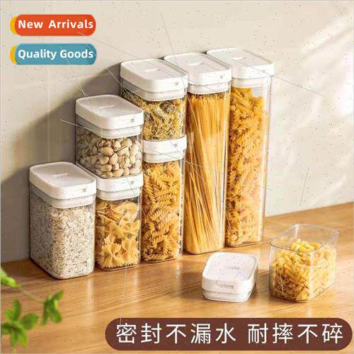Transparent sealing jars plastic food canisters kchen grains