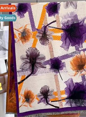 Faux cashmere scarf female winter Korean temperament thicken