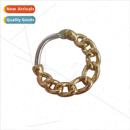 Nose ringEurope gold nose ring hollowed out simple nose stud