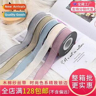 Ribbon New cotton yarn ribbon Floral gift bouquets DIY mater