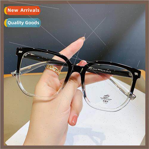 new anti-blue light square frame retro eyeglasses female met