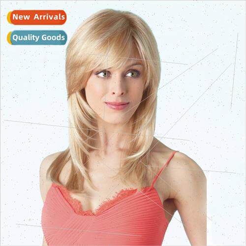 Europe Fashion Wigs Women Long Bangs Blonde Fluffy Inward Lo