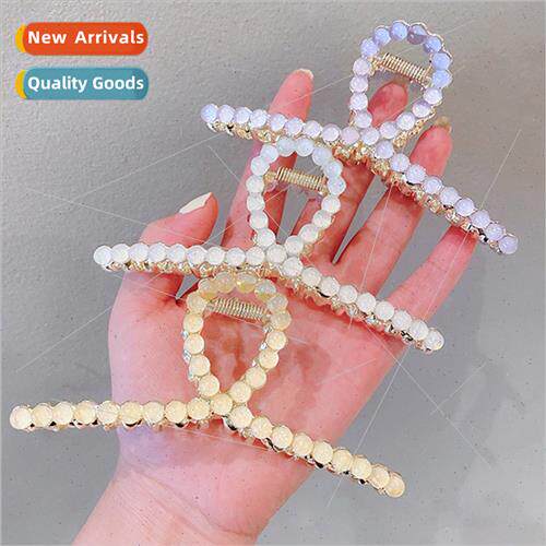 glazed metal clip headdress hairpin female back head grab cl