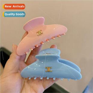 Ice translucent blue powder meta hair grip insi teenage plat