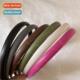 narrow whe Retro bands leather hair female edge versatile